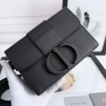 Dior 30 Montaigne Bag Box Calfskin Ultra Matte Black 17cm - Image 2