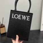 Loewe Standard A5 Tote Bag Black 17cm A563S30X09 1102 - Image 6