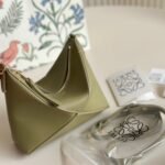 Loewe Puzzle Fold Pouch Clay Green 19cm C510PT1X01 9584 - Image 2