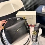 Loewe Small Puzzle Bag Black 24cm A510P60X30 1220 - Image 2