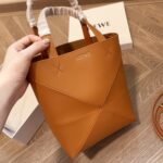 Loewe Medium Puzzle Fold Tote Warm Desert 25cm - Image 5