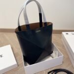 Loewe Medium Puzzle Fold Tote Black 25cm A657G50X01 1100 - Image 2