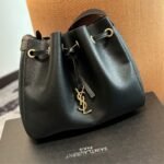 Saint Laurent Paris VII Small Hobo Black 31cm 796626AADUU1000 - Image 3