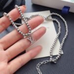 Louis Vuitton Nano Beads Necklace In Silver Tone - Image 2