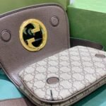 Gucci Blondie Leather Trimmed Belt Bag Brown 28cm - Image 5