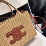 Celine Small Cabas Thais In Raffia And Tan 27cm 116302FF7 04LU - Image 5