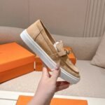 Hermes Game Slip On Sneaker Beige Perlino H242191Z Di355 - Image 2