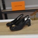 Louis Vuitton Swing Slingback High Heels Black 1Aguc8 - Image 2