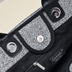 Chanel Large Deauville Tote Bag Bicolor Gray 40cm - Image 2