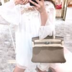 Hermes Birkin Togo Silver Hardware Etoupe Grey 25cm - Image 2