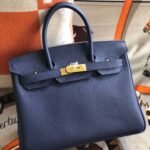 Hermes Birkin 25 Bag Epsom Bleu Saphire 25cm - Image 2