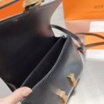 Hermes Lizard Constance Mini Shoulder Bag Black 20cm - Image 2