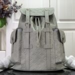 Louis Vuitton Christopher Backpack Khaki Grey 48cm M23146 - Image 2