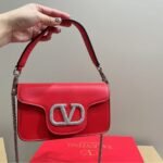 Valentino Locò Small Shoulder Bag In Red - Image 3