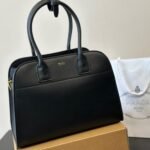 Prada Medium Leather Tote Bag Black 32Cm 1Bg538 2Cys F0002 V Ooo - Image 2