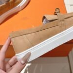 Hermes Game Slip On Sneaker Beige Perlino H242191Z Di355 - Image 3
