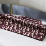 Dior Mini Book Tote Burgundy 22cm S5475ZRIW M17E - Image 2