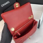 Chanel Small Pillow Crush Flap Bag Red 25cm - Image 3