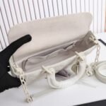 Dior Medium D Joy Bag Diamond Motif White 26cm M0540INEA M030 - Image 2