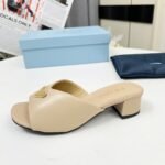 Prada Padded Nappa Leather Sandals Beige 1Xx711 2Dl8 F0036 F A035 - Image 3