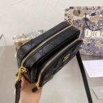 Dior Caro Double Pouch Black 19cm - Image 3