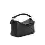 Loewe Small Puzzle Bag Satin Calfskin Black 24cm A510S21XA9 1100 - Image 3