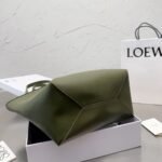 Loewe Medium Puzzle Fold Tote Dark Khaki Green 31cm A657G50X01 3969 - Image 3