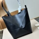 Loewe Mini Puzzle Fold Tote Black 17cm A657V25X01 1100 - Image 3