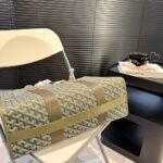 Goyard Villette Jacquard Tote Bags Khaki Green 44cm - Image 3