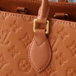 Louis Vuitton Onthego Bag Monogram Empreinte Cognac Brown 35cm M12775 - Image 3