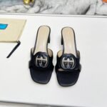 Gucci Women’s Interlocking G Slide Sandal Black 782413 Aaazg 1000 - Image 4