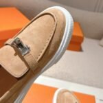 Hermes Game Slip On Sneaker Beige Perlino H242191Z Di355 - Image 4