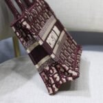 Dior Mini Book Tote Burgundy 22cm S5475ZRIW M17E - Image 3