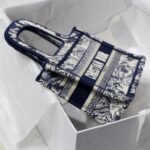 Dior Mini Dior Book Tote Blue Toile de Jouy Embroidery 23cm - Image 3