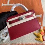 Hermès Mini Kelly Epsom Rouge Grenat 19cm - Image 4