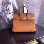 Hermes Birkin 25 Handbag Gold Brown 25cm - Image 4