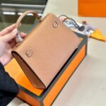 Hermes Kelly Mini Epsom Handbag Brown 19cm - Image 4
