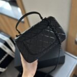 Chanel Mini Top Handle Flap Bag So Black 20cm - Image 4