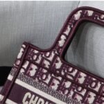 Dior Mini Book Tote Burgundy 22cm S5475ZRIW M17E - Image 4