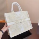 Dior Book Tote Jardin Gold Tone Metallic 41cm M1296ZRZF M981 - Image 4