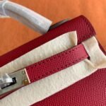 Hermès Mini Kelly Epsom Rouge Grenat 19cm - Image 5