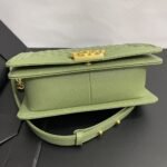 Chanel Medium Boy Bag Olive 25cm - Image 5
