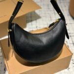 Prada Arched Leather Shoulder Bag Black 23cm 1BC194VOOOASK - Image 5