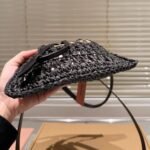 Miumiu Woven Fabric Mini Bag Black 22Cm 5Nd016 2Do1 F0889 - Image 5