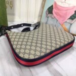 Gucci GG Attache Large Shoulder Bag Beige And Blue 35cm 702823 96GRN 4082 - Image 4