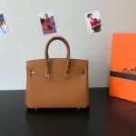 Hermes Birkin Touch Togo Handbag Brown 25cm - Image 5