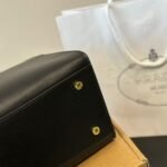 Prada Medium Leather Tote Bag Black 32Cm 1Bg538 2Cys F0002 V Ooo - Image 3