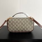 Gucci Horsebit 1955 Small Top Handle Bag Beige And Brown 22Cm - Image 4