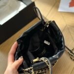 Chanel 22 Mini Bag Shiny Calfskin Black 20cm AS3980 B08037 94305 - Image 5