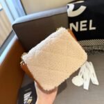 Chanel Flap Bag Shearling Lambskin Brown 18cm AS5149 B18194 NZW48 - Image 5